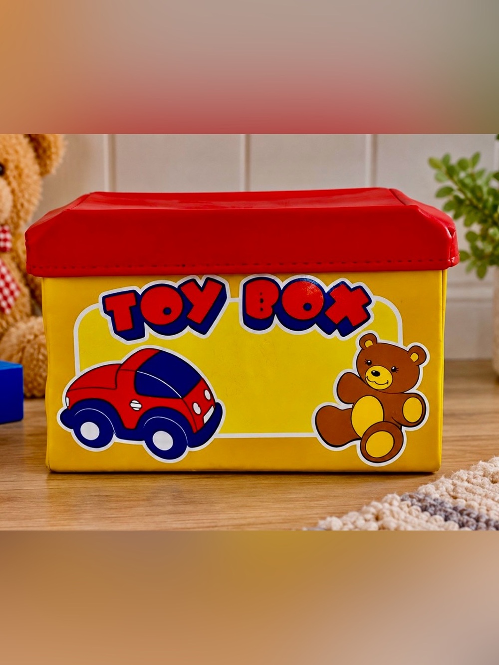 Lakeshore Toy Box w/car and bear toys